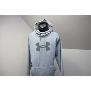 Under Armour Hoodie Loose Fleece Gray Athletic Performance Mens Sz 2XL XXL